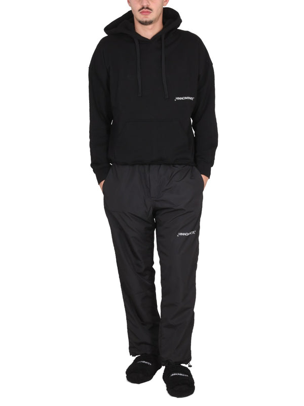 Logo Sweatshirt With Hood Black Sweatshirts