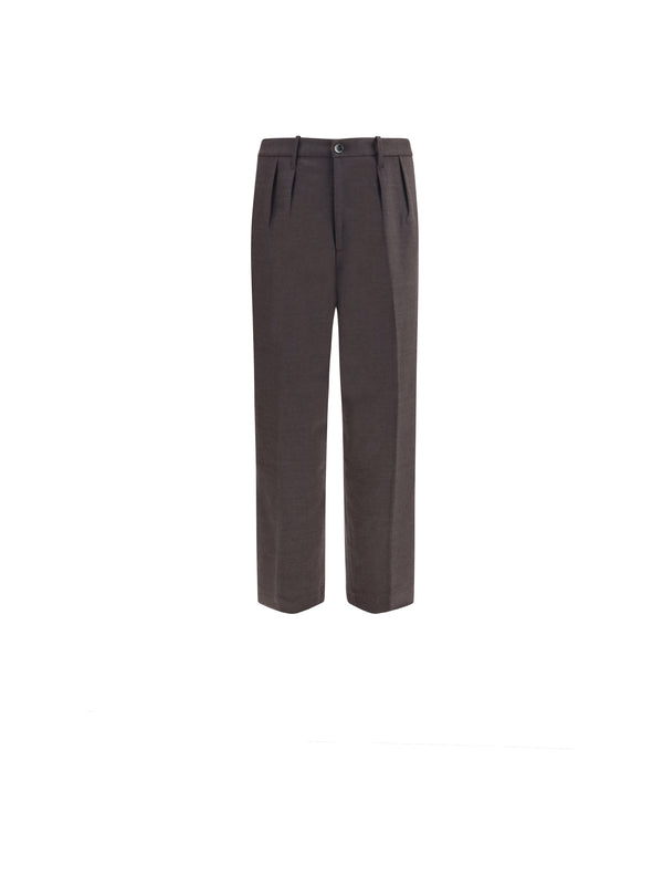 Kai Baggy Wool-Blend Pants M.glace
