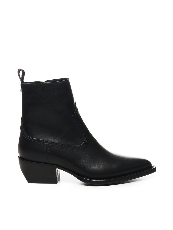 Golden Goose Boots Black Calfskin
