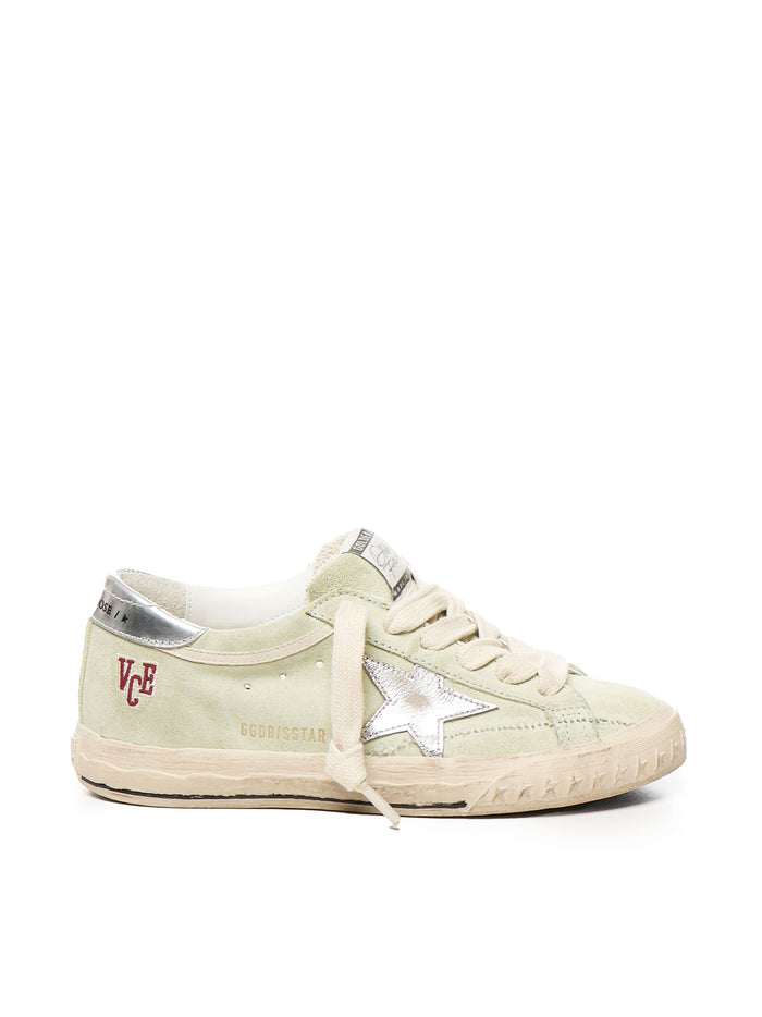 Golden Goose Sneakers Light Green Suede