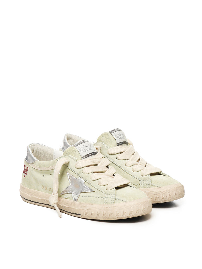 Golden Goose Sneakers Light Green Suede