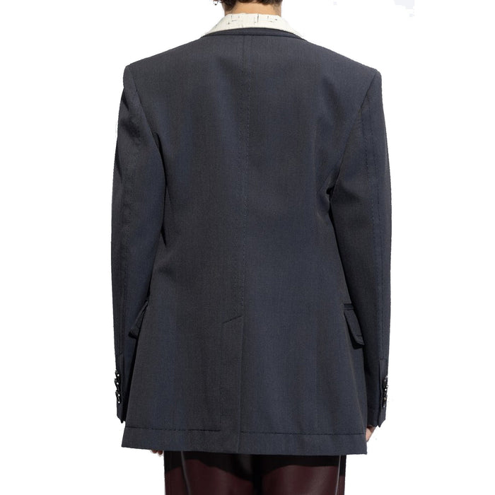Wool Twill Blazer Blue