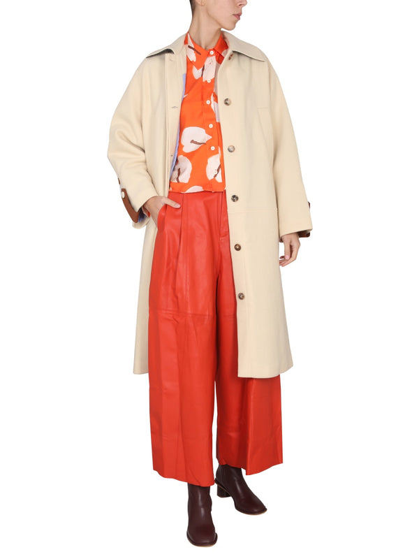 Traditional Coat Beige Virgin Wool Trench & Raincoats