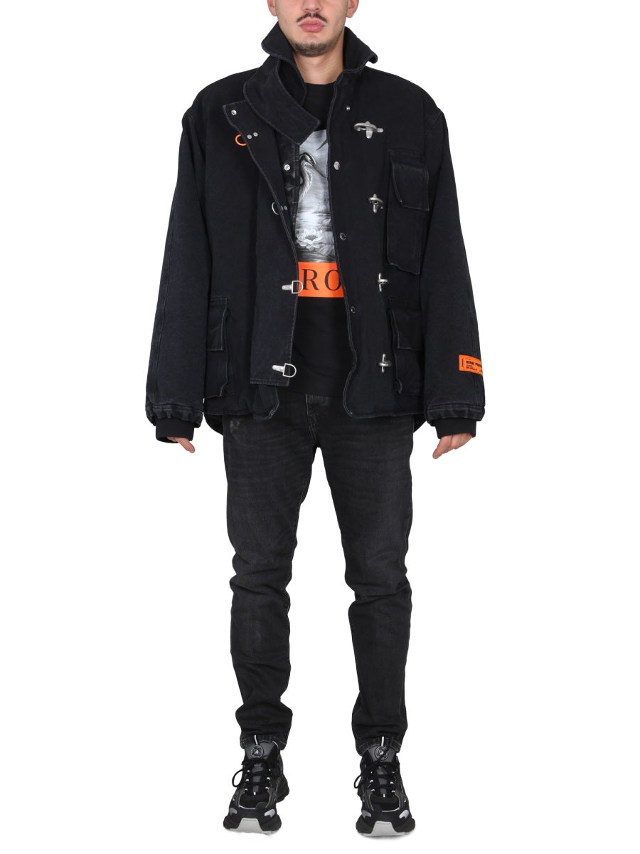 Canvas Jacket Black Cotton