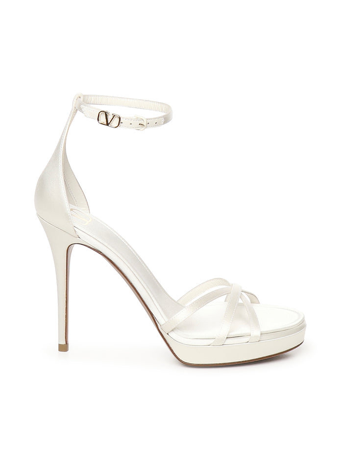 Valentino Garavani Sandals White Satin