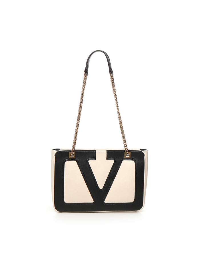 Valentino Garavani Bags Black, White Calfskin