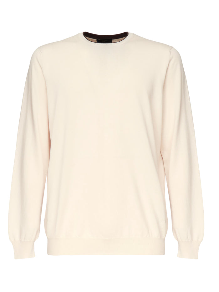 Fay Sweaters White Cotton