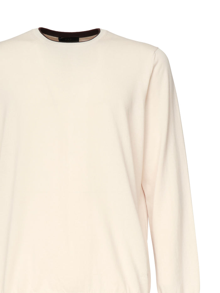 Fay Sweaters White Cotton