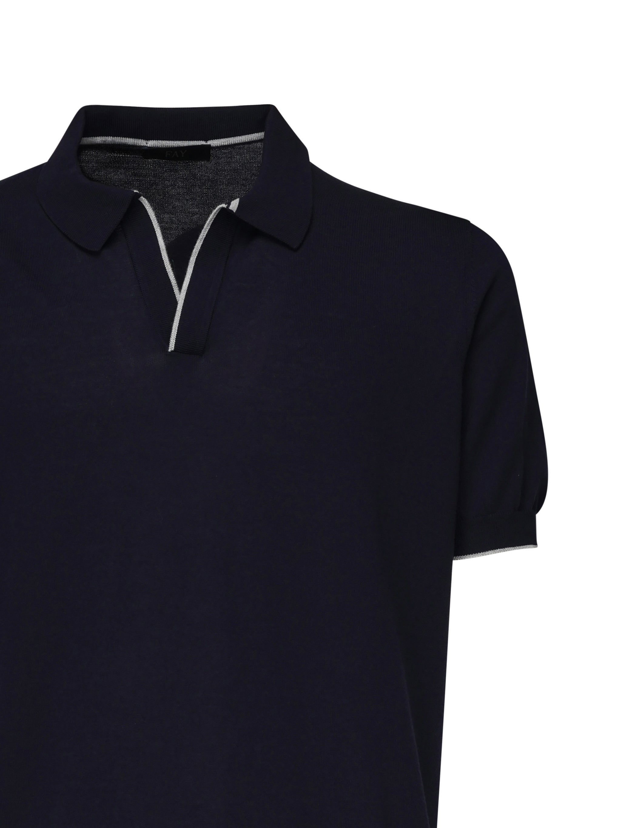Fay T-shirts and Polos Blue Cotton