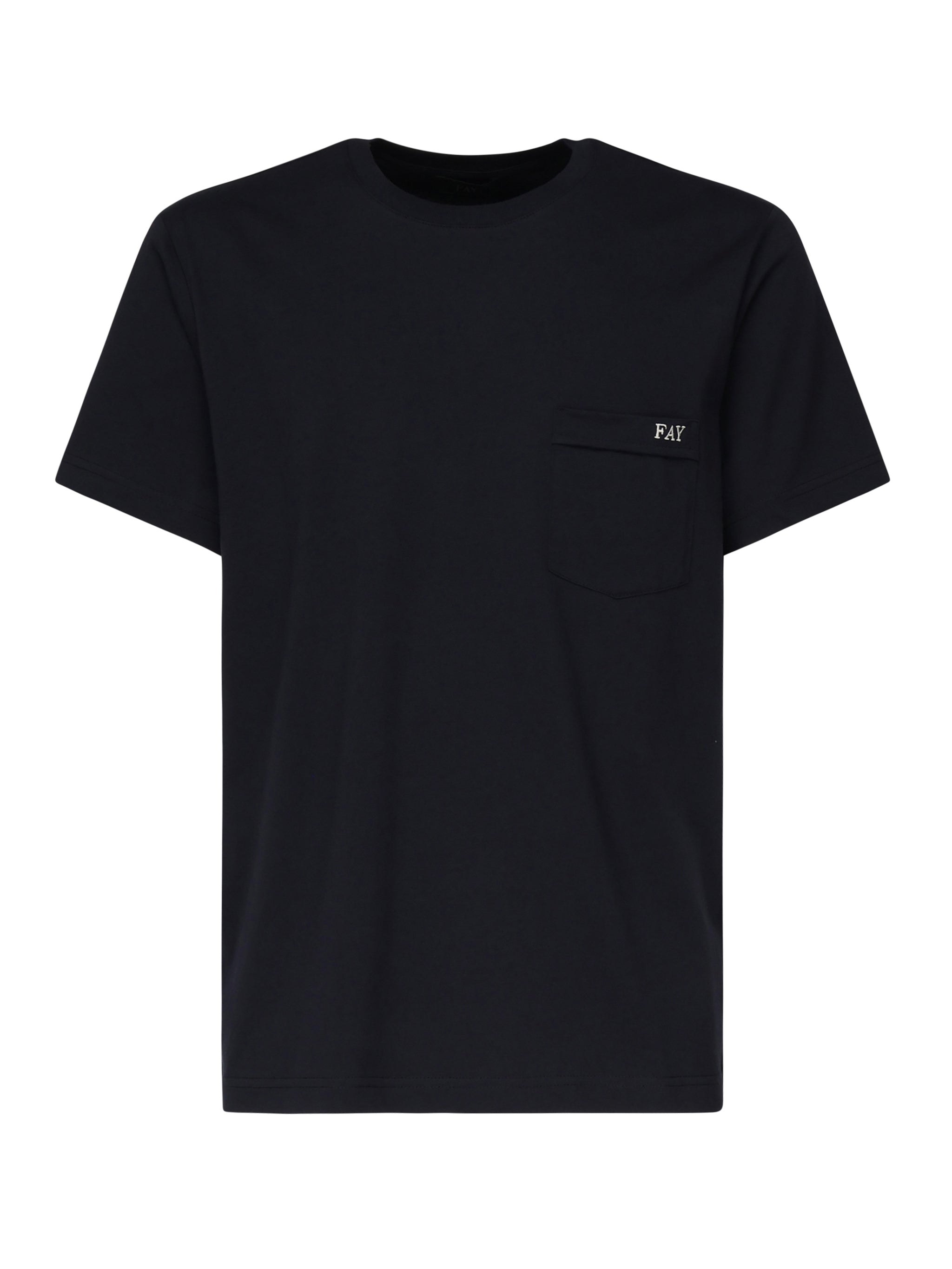 Fay T-shirts and Polos Black Cotton