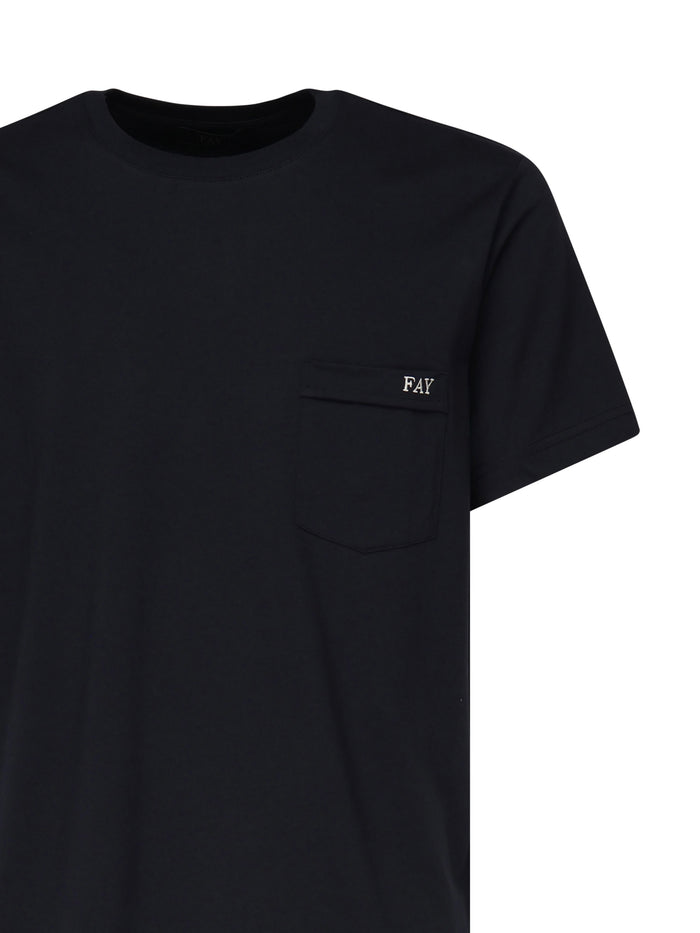 Fay T-shirts and Polos Black Cotton