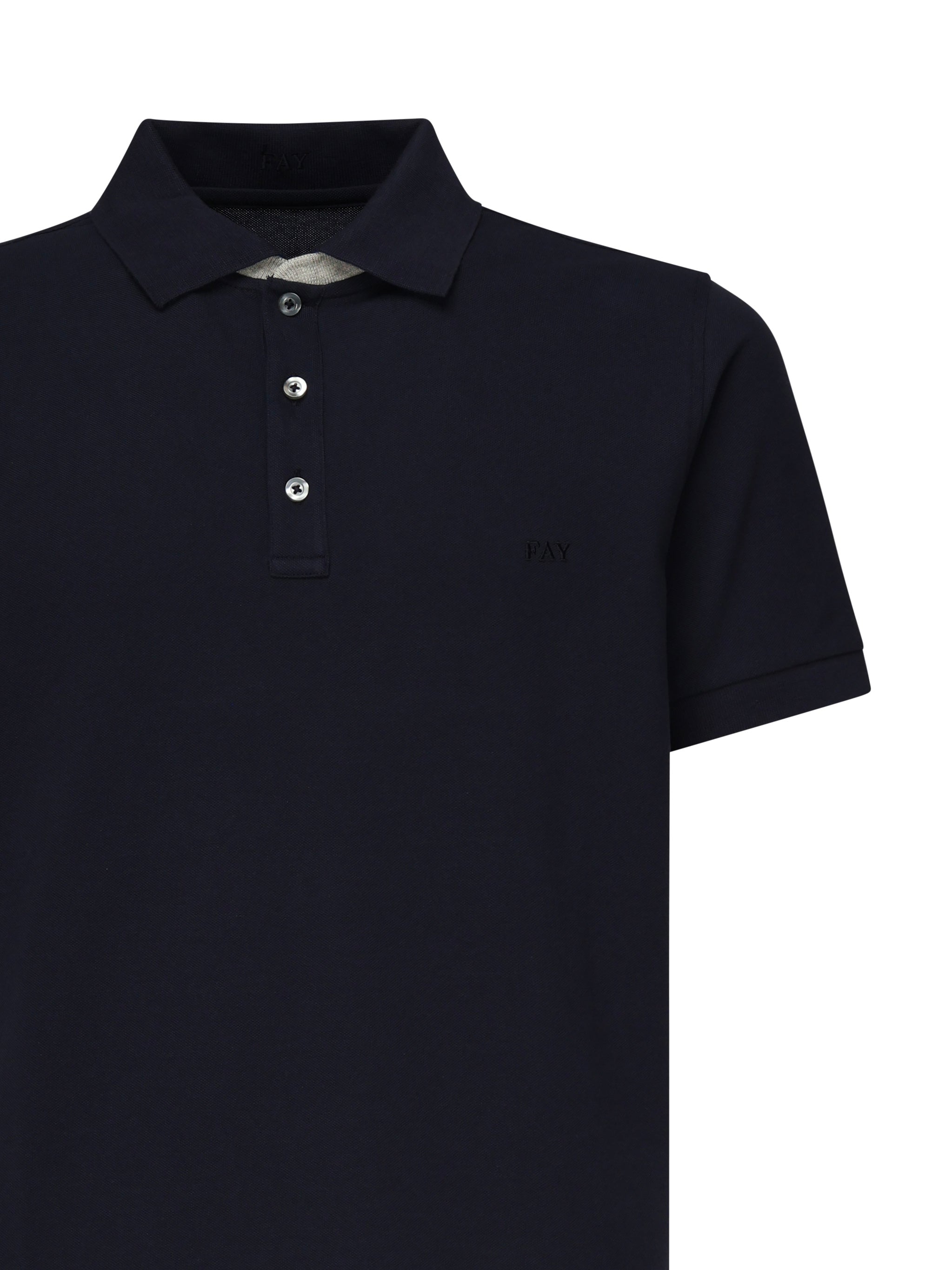 Fay T-shirts and Polos Black Cotton