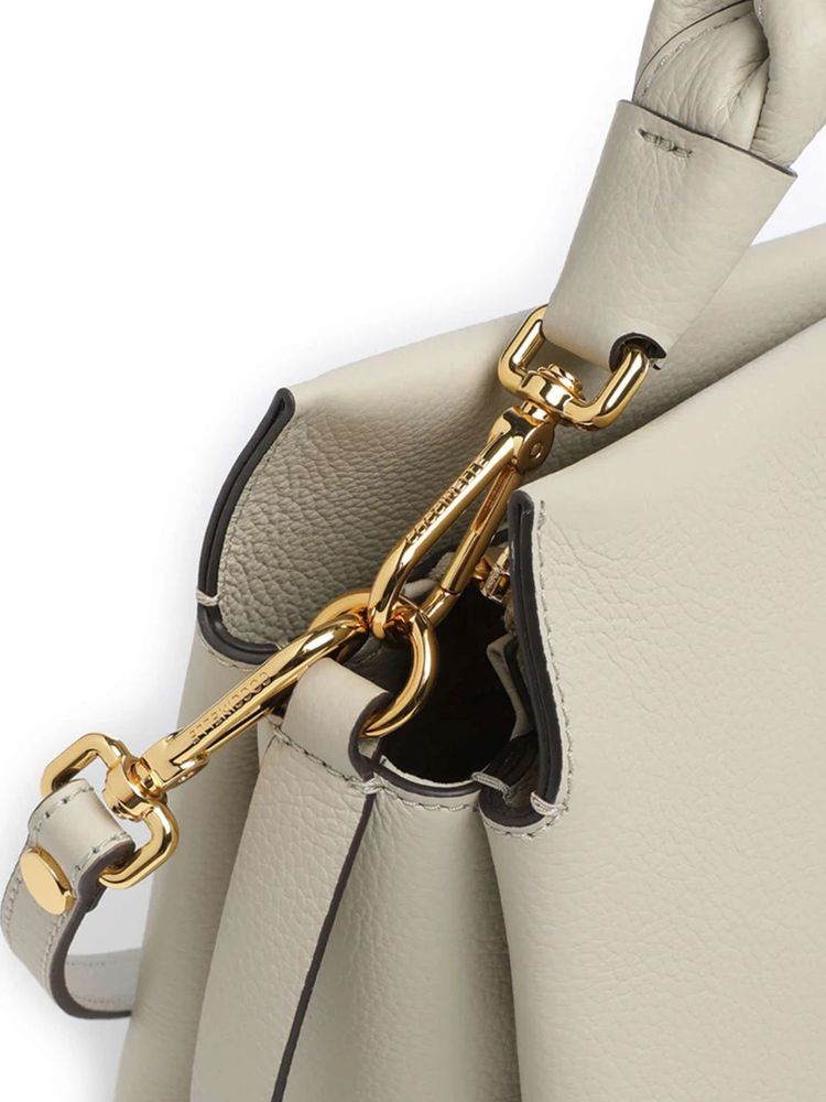 Coccinelle Hobo Bag Eucalyptus-Mud Eucalyptus/mud Double Grainy Leather / Handbags