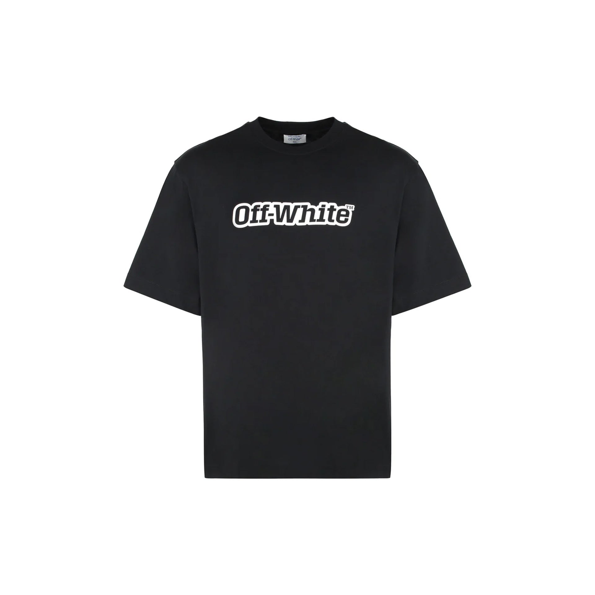 Off-White Logo T-Shirt Black Cotton