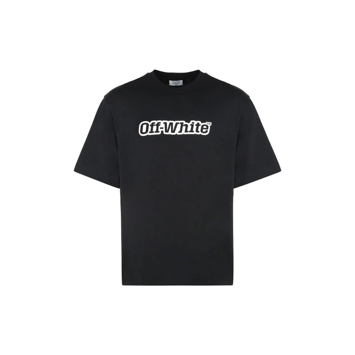 Off-White Logo T-Shirt Black Cotton