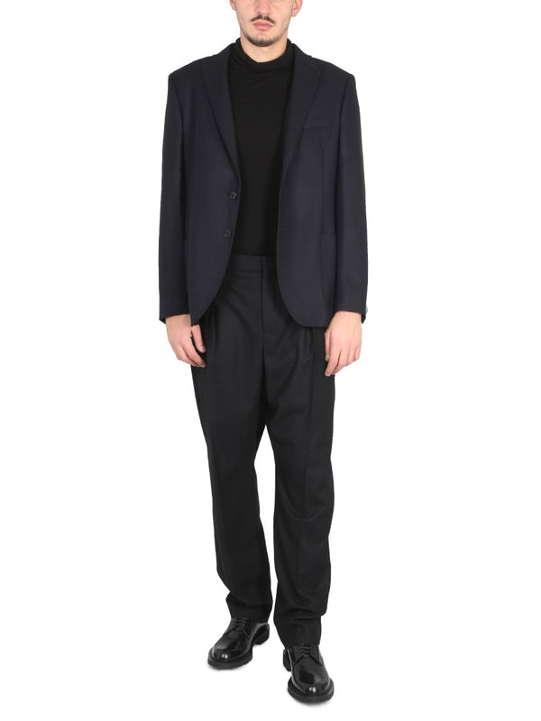 Single-Breasted Jacket Blue Not Specified