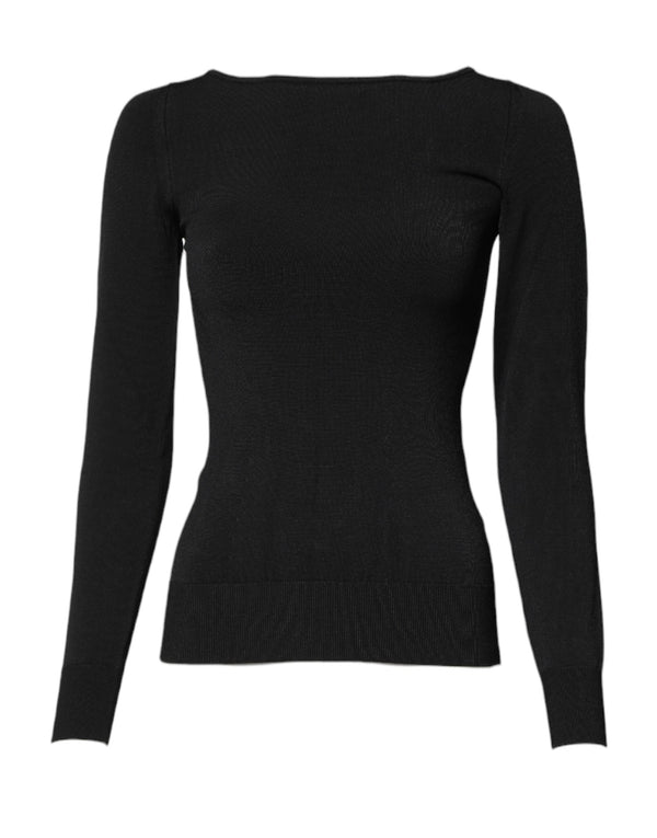 Dolce & Gabbana 83% Viscose 17% Polyester sweater in black