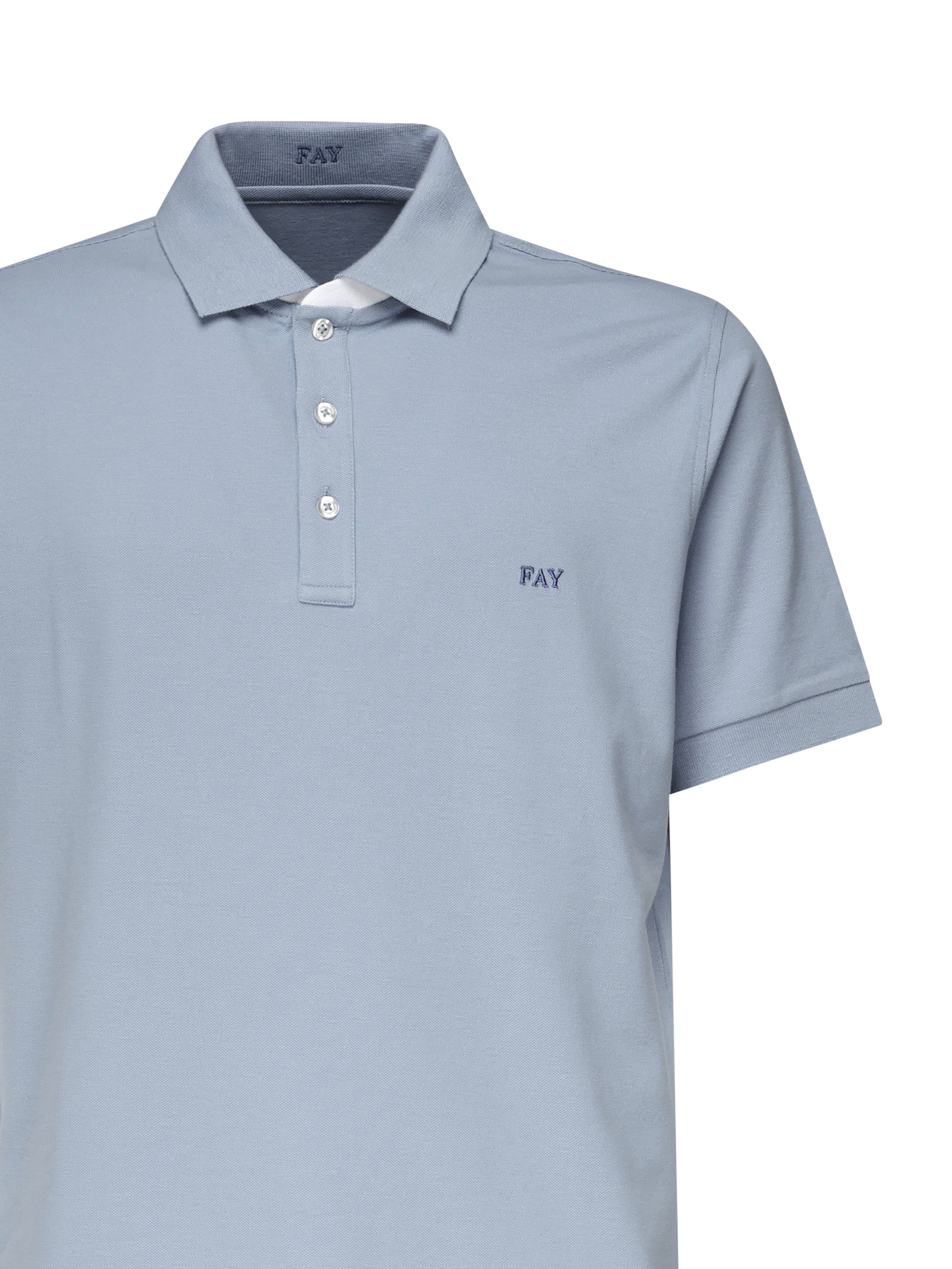 Fay T-shirts and Polos Blue Cotton