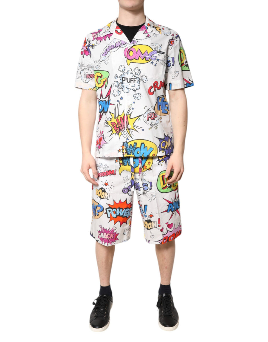 Dolce & Gabbana 100% Cotton pajama set in white