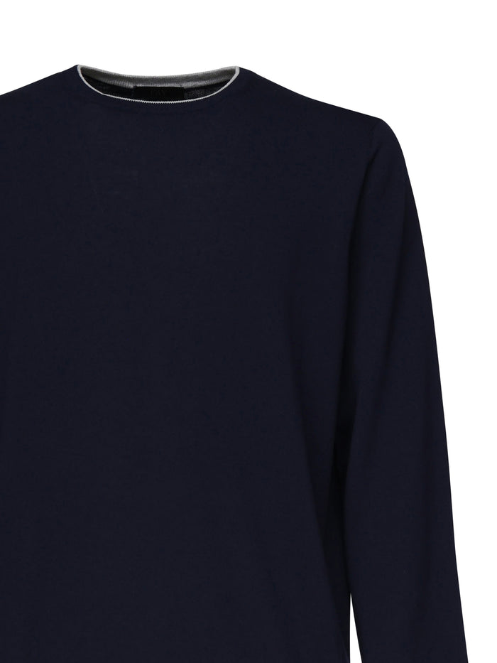 Fay Sweaters Blue Cotton
