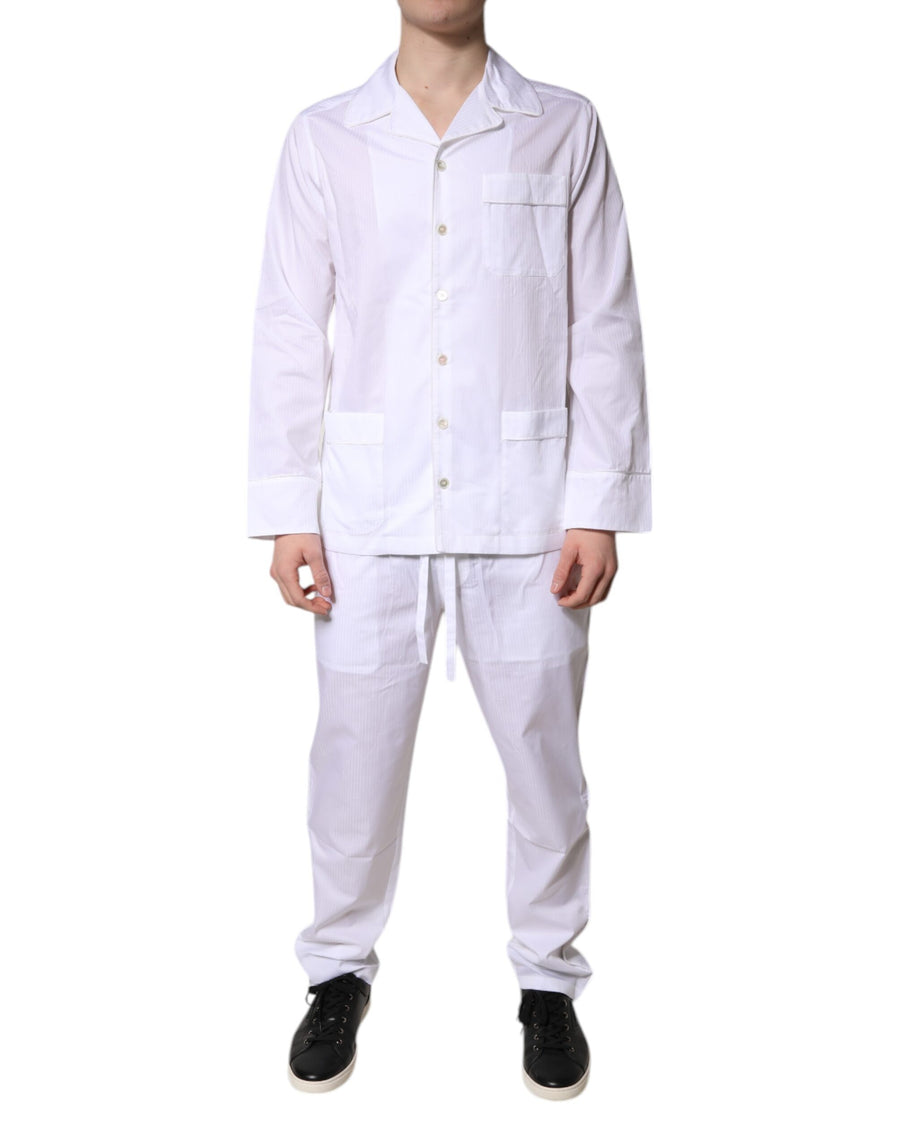 Dolce & Gabbana 100% Cotton pajama set in white
