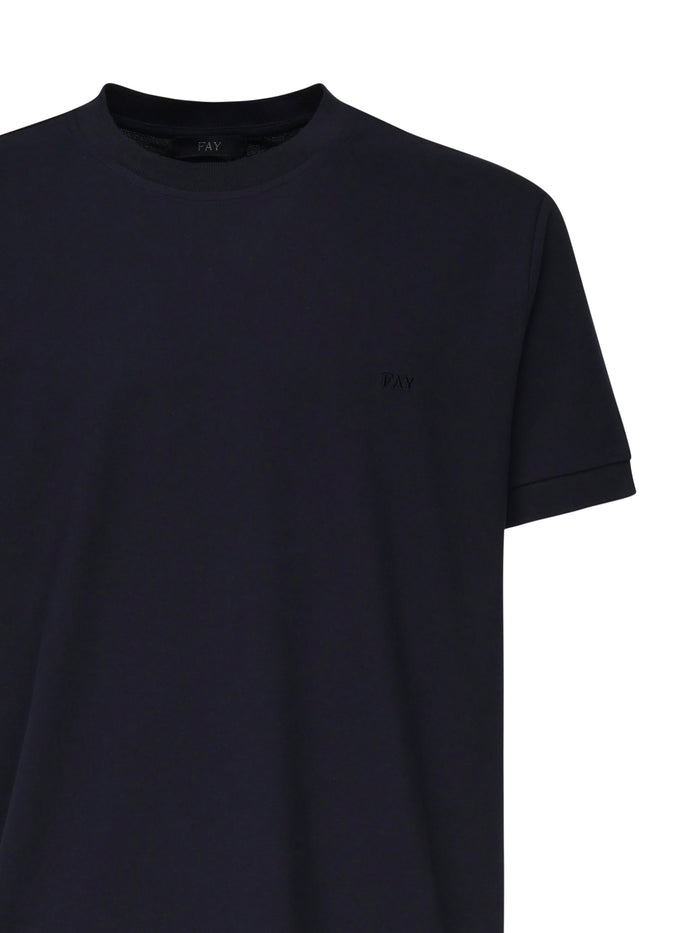 Fay T-shirts and Polos Black Cotton