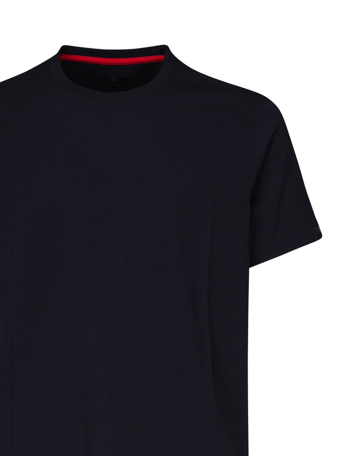 Fay T-shirts and Polos Black Cotton