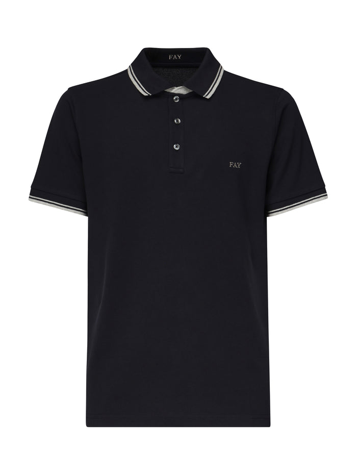 Fay T-shirts and Polos Black Cotton