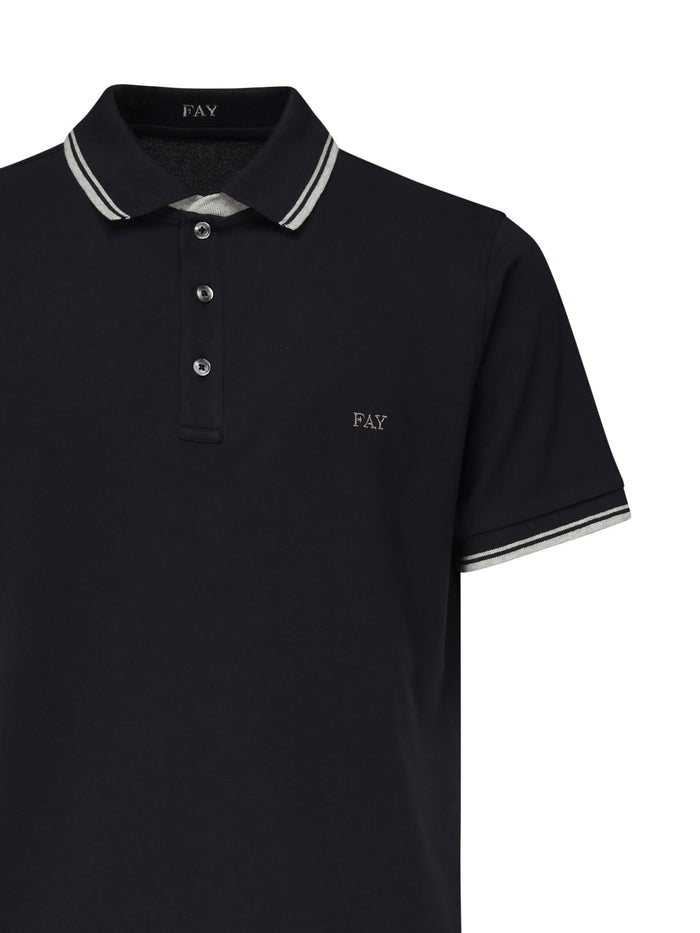 Fay T-shirts and Polos Black Cotton