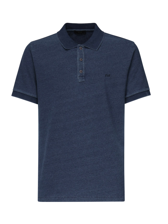 Fay T-Shirts And Polos Blue Cotton