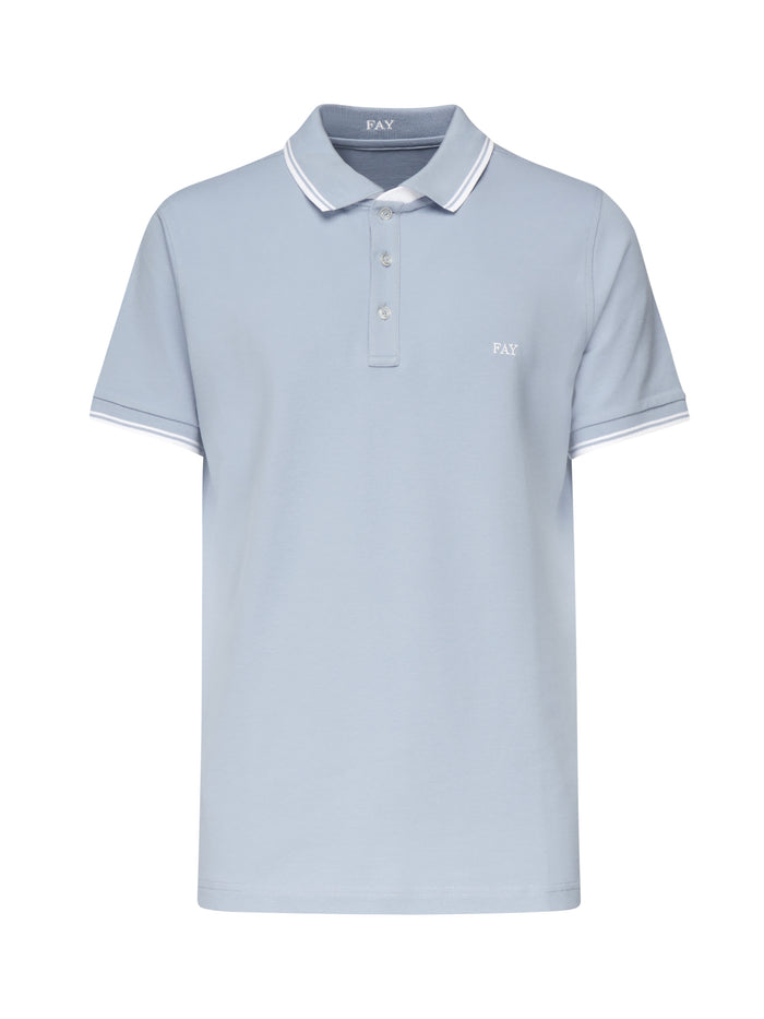 Fay T-shirts and Polos Blue Cotton