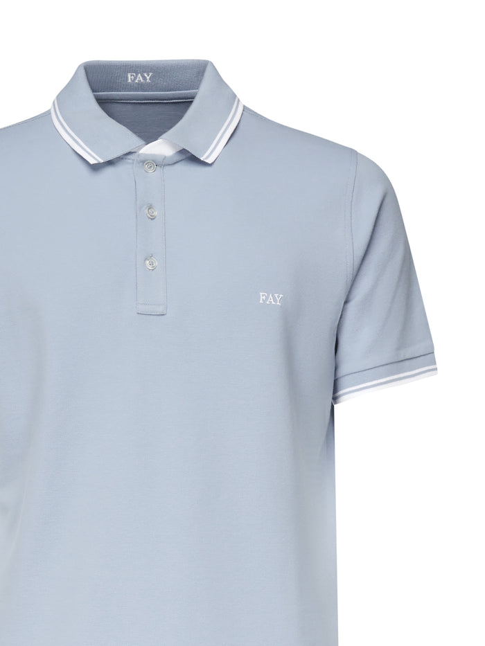 Fay T-shirts and Polos Blue Cotton