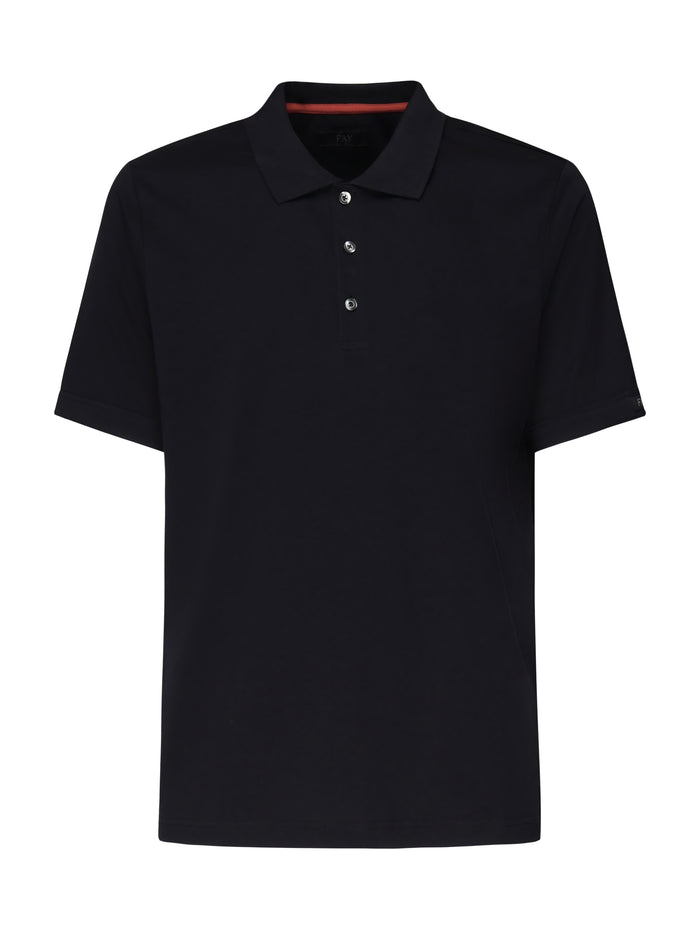 Fay T-shirts and Polos Black Cotton