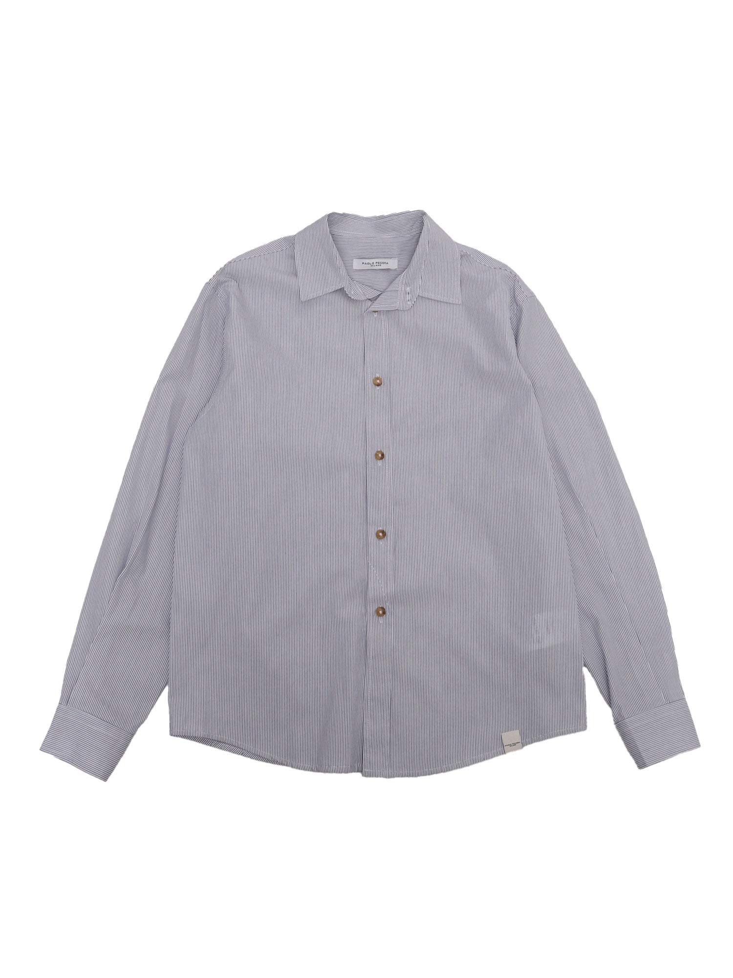 Boxy Shirt Blue Cotton