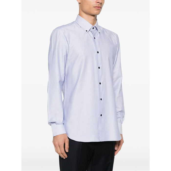 Shirt Mazzarelli Blue Cotton: 100
