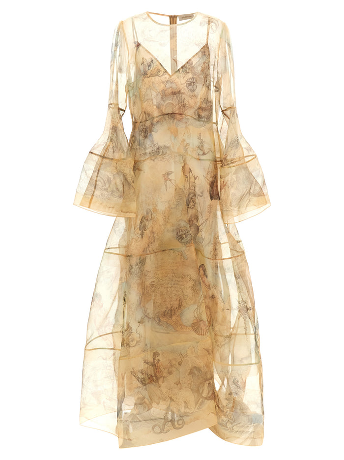 Rebellion dress Beige Silk