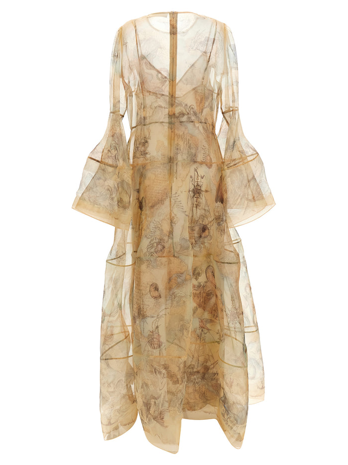 Rebellion dress Beige Silk