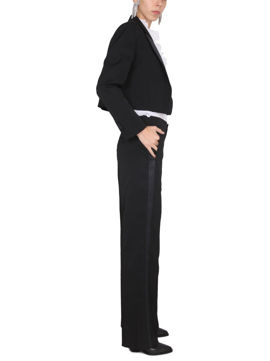 Pants Scarly Black Wool Trousers