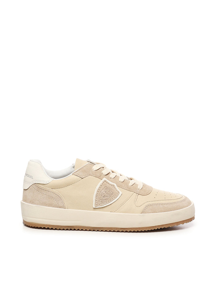 Philippe Model Sneakers Beige Calfskin Suede