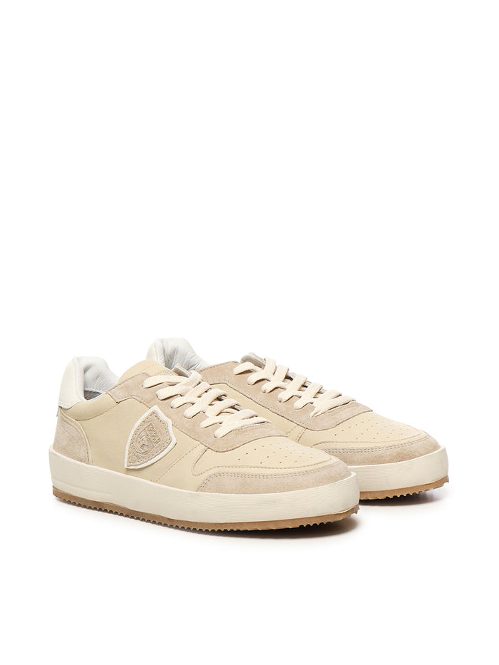 Philippe Model Sneakers Beige Calfskin Suede