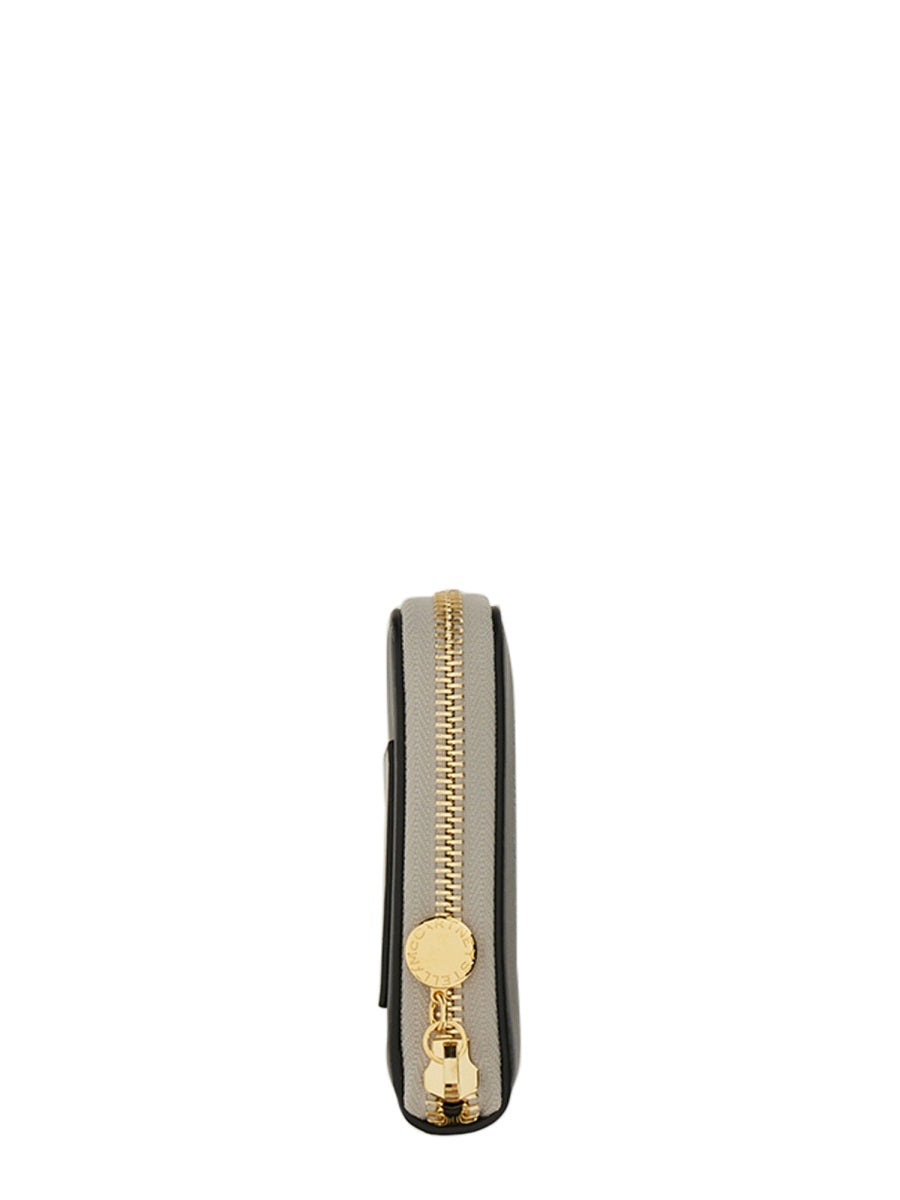 Zipped Wallet Black Polyurethane & Purses