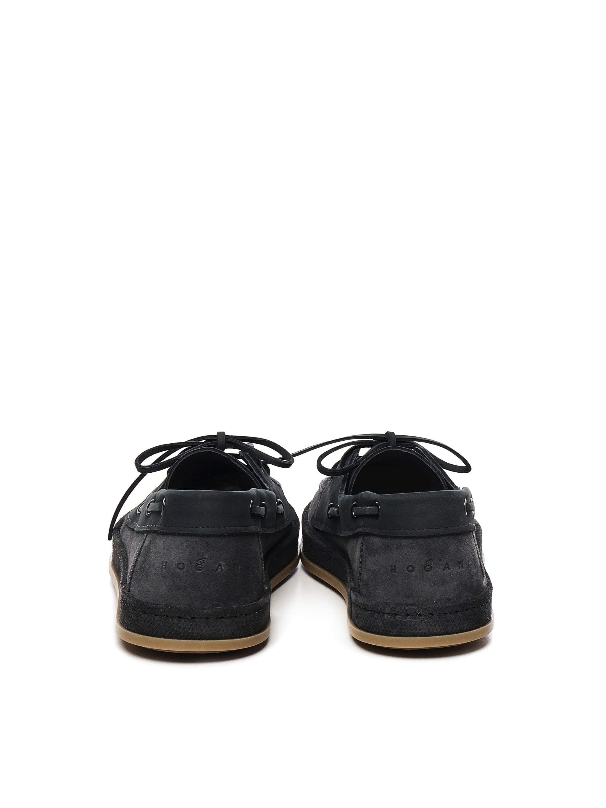 Hogan Flat shoes Blue Suede