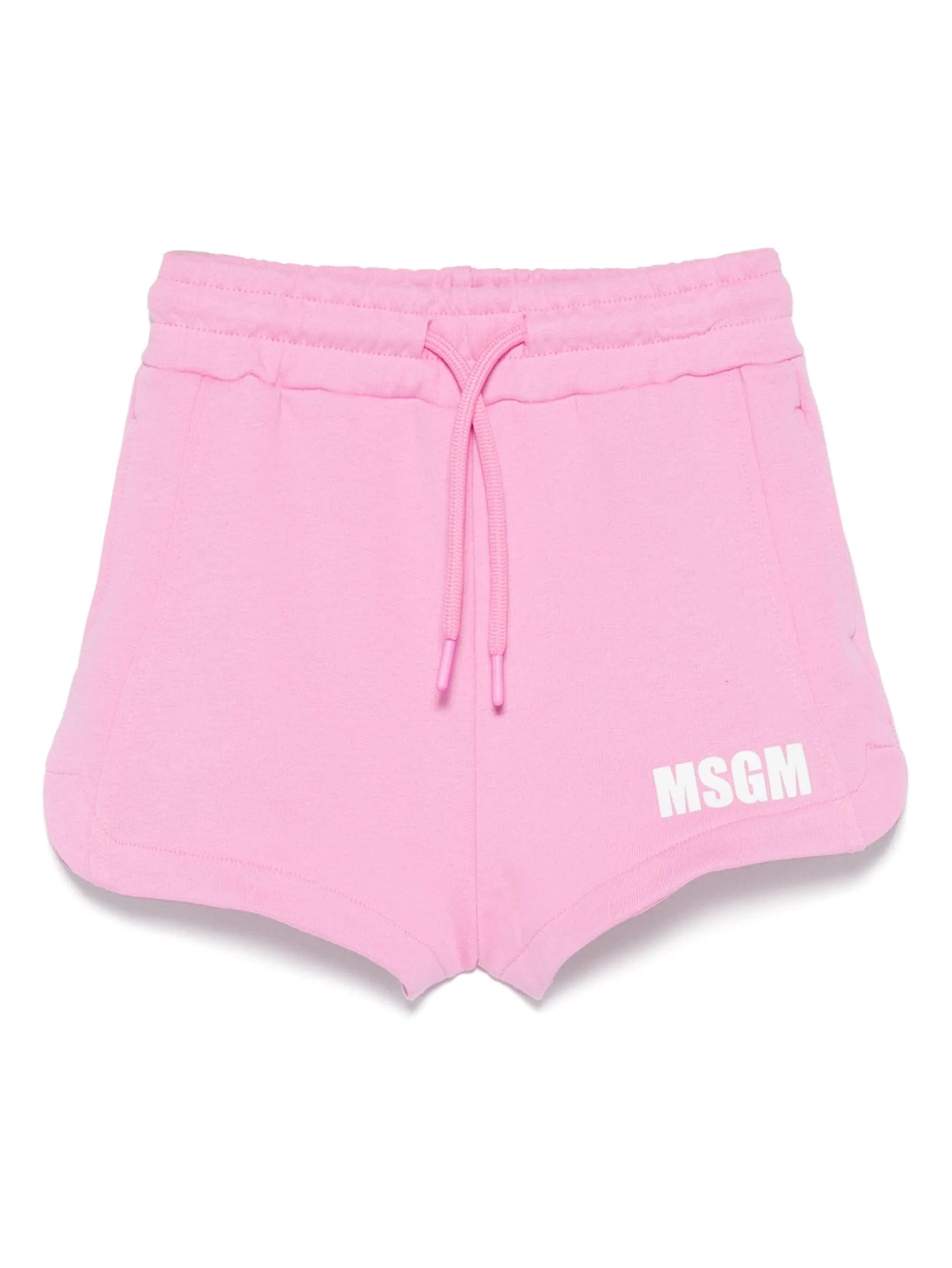 Shorts In Felpa Pink & Purple