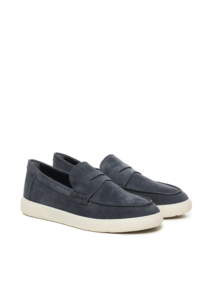 Hogan Flat Shoes Blue Suede