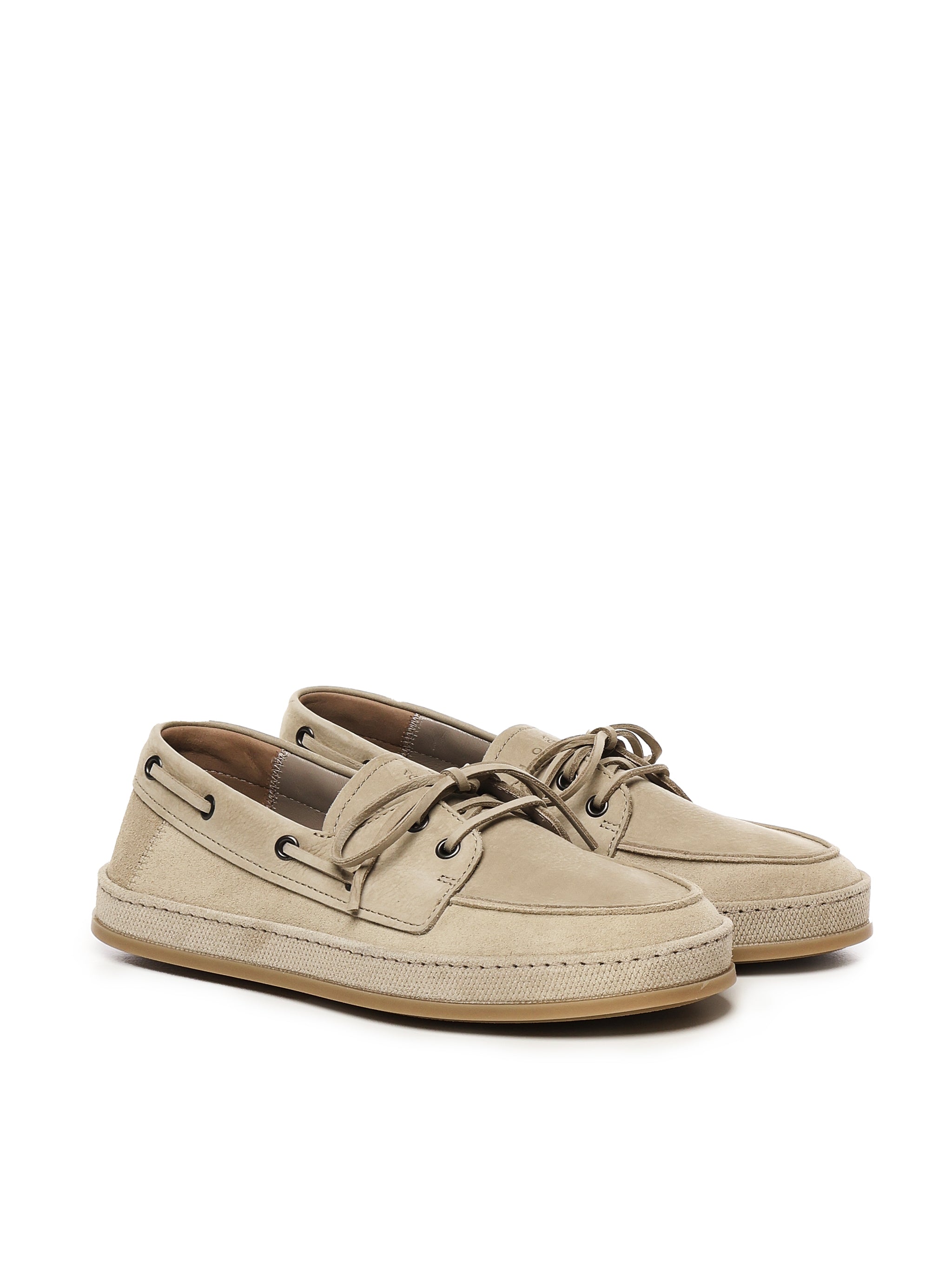 Hogan Flat shoes Beige Suede