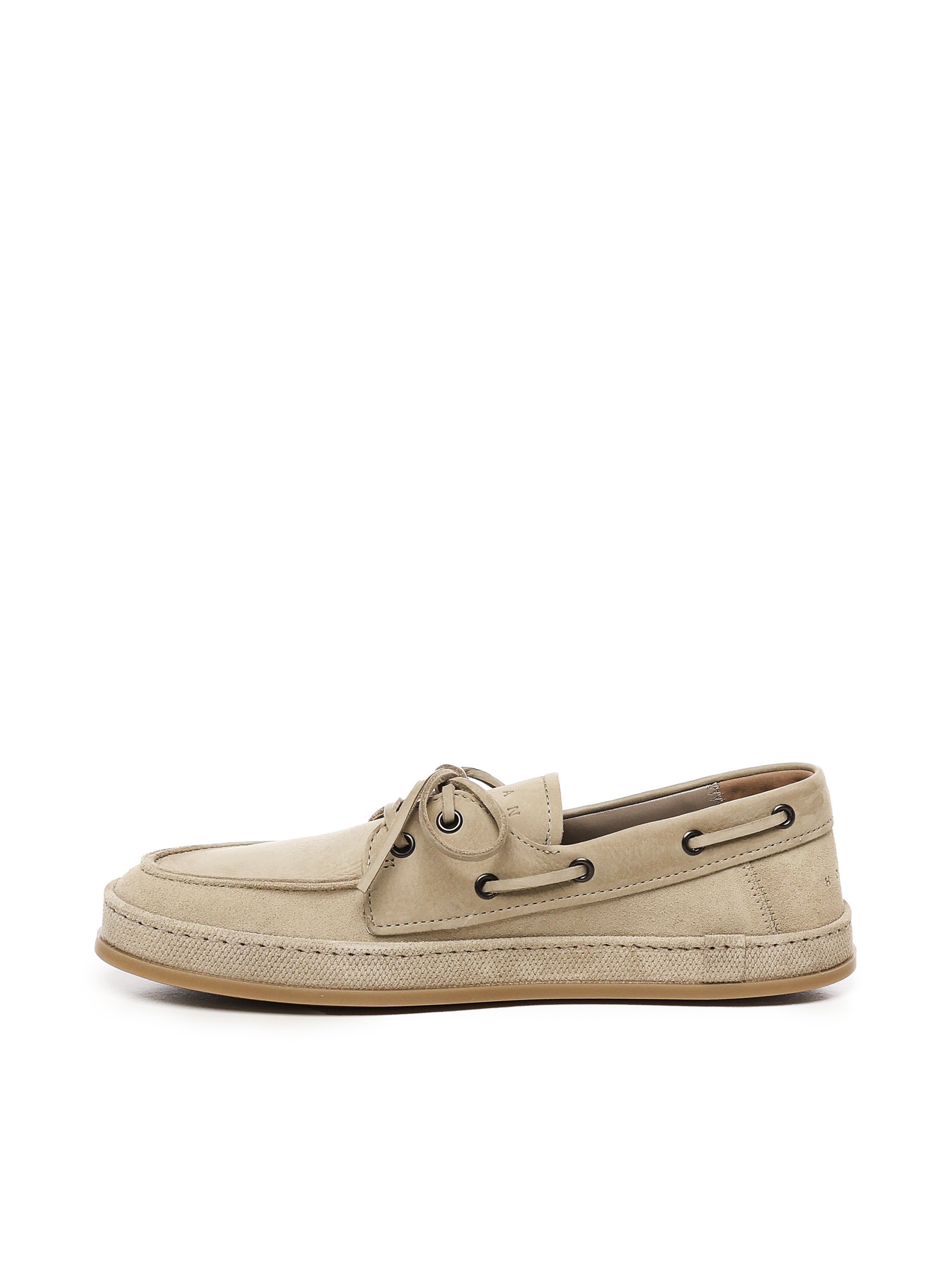 Hogan Flat shoes Beige Suede