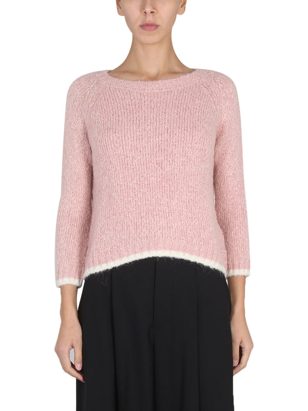 Alpaca Blend Sweater Pink Jumpers