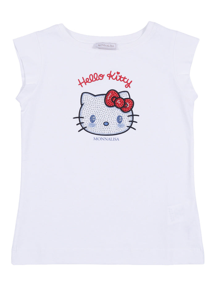 JERSEY T-SHIRT White Cotton Elastane Short Sleeves
