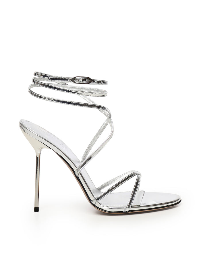 Paris Texas Sandals Silver Calfskin