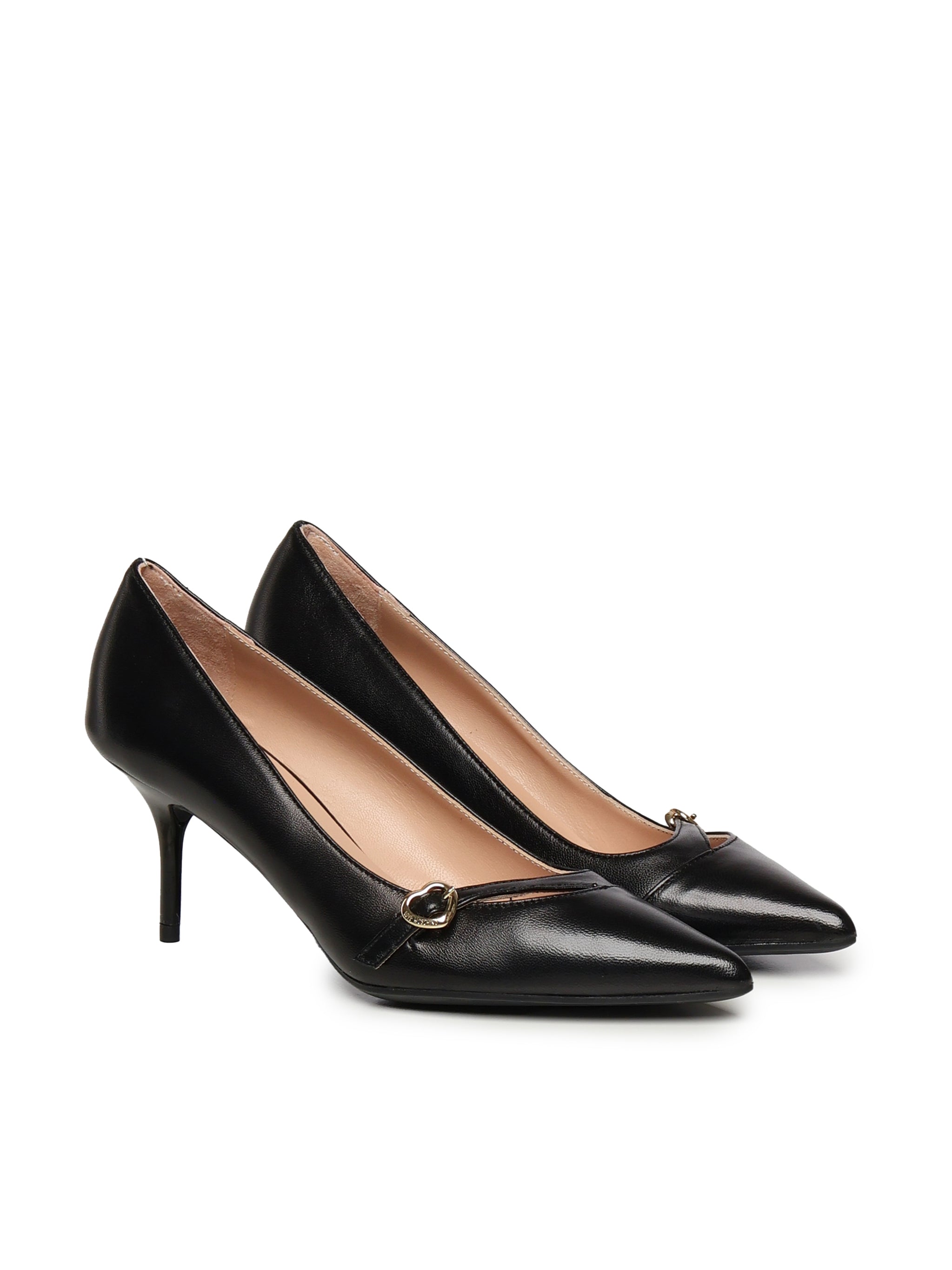 Love Moschino With Heel Black Leather
